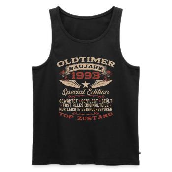 Oldtimer 1993 29. Geburtstag Geschenk Damen Herren - Männer Premium Bio Tank Top - Schwarz - Vorne - Michal (187cm)