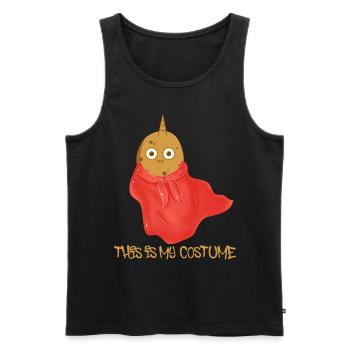 this is my costume,potato,halloween - Men's Premium Organic Tank Top - black - Front - AI Model Male 178 light (178cm)