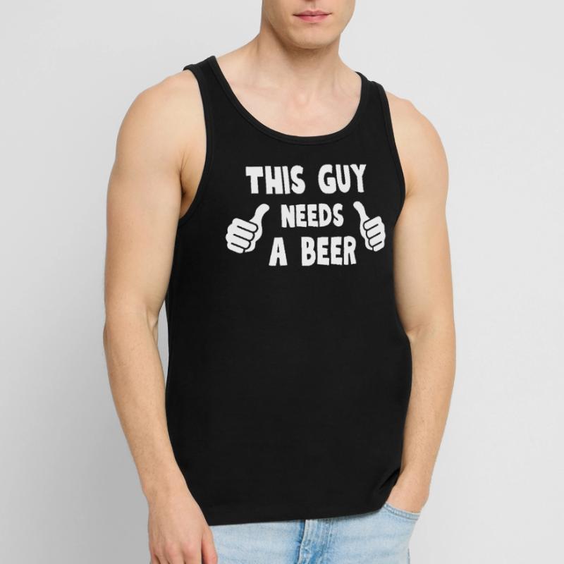 This Guy Needs A Beer Men's Premium Organic Tank Top