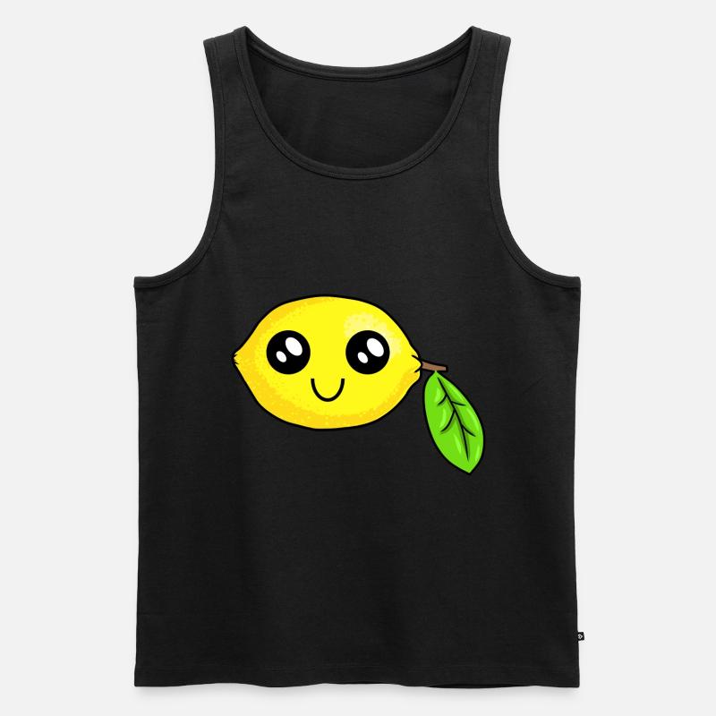 Lemon Lemon Fruit Fruit - Men's Premium Organic Tank Top - black