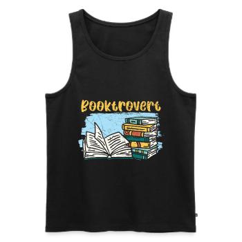 Lesen ist magisch Bücher lesen Buch lesen - Männer Premium Bio Tank Top - Schwarz - Vorne - AI Model Male 178 light (178cm)
