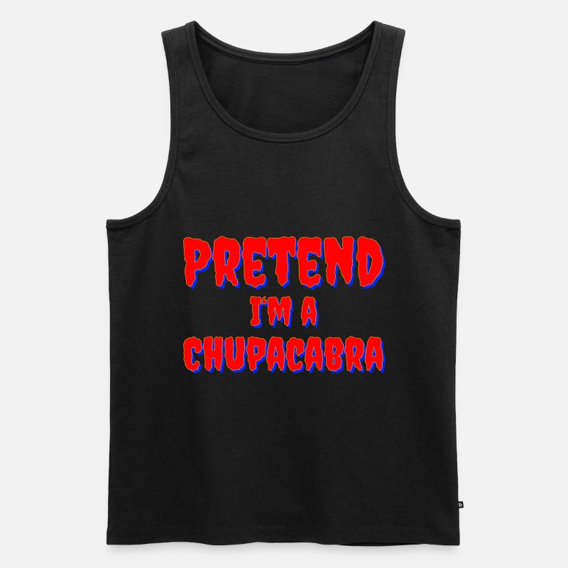 Pretend I‘m a Chupacabra Kostüm - Männer Premium Bio Tank Top - Schwarz