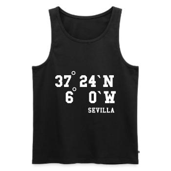Seville Andalusia Spain Holiday Idea - Men's Premium Organic Tank Top - black - Front - AI Model Male 178 light (178cm)