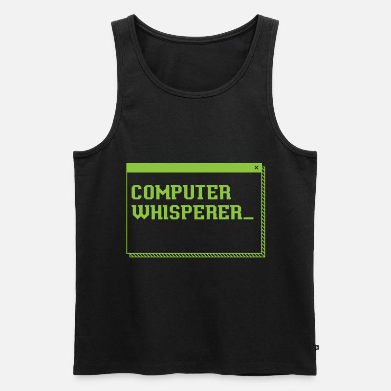Computer Whisperer Information Technology - Männer Premium Bio Tank Top - Schwarz