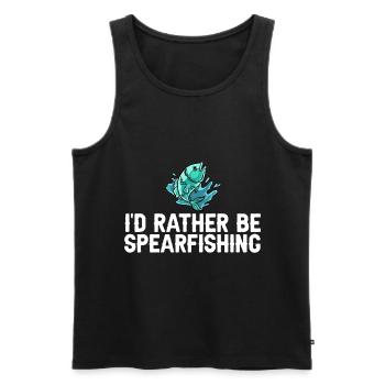 Speerfischen Speerfischer Fische Speer Fischer - Männer Premium Bio Tank Top - Schwarz - Vorne - AI Model Male 178 light (178cm)