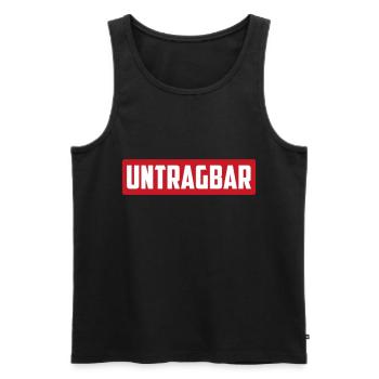 Untragbar | Farben änderbar - Männer Premium Bio Tank Top - Schwarz - Vorne - AI Model Male 178 light (178cm)