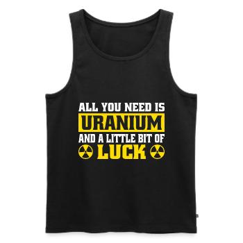 Ingénieur nucléaire Technologie nucléaire Énergie nucléaire - Débardeur bio Premium Homme - noir - Devant - AI Model Male 178 light (178cm)