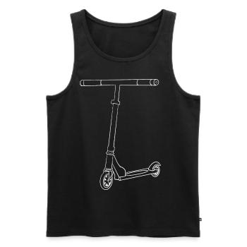 Einfacher Stunt Scooter für deine nächsten Scooter - Männer Premium Bio Tank Top - Schwarz - Vorne - AI Model Male 178 light (178cm)