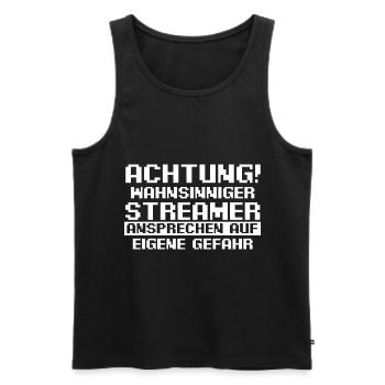 Gaming Zocken Zocker Gamer Streaming Prinzessin St - Männer Premium Bio Tank Top - Schwarz - Vorne - Michal (187cm)