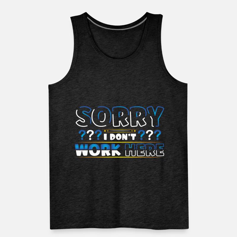 Sorry I dont work here Männer Premium Bio Tank Top