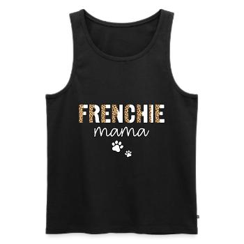 Frenchie mama - Männer Premium Bio Tank Top - Schwarz - Vorne - Michal (187cm)