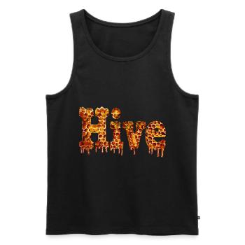 Bienenstock Bienenhaltung Honig Hive - Männer Premium Bio Tank Top - Schwarz - Vorne - Michal (187cm)