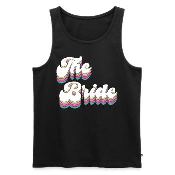 The Bride - Die Braut - Men's Premium Organic Tank Top - black - Front - AI Model Male 178 light (178cm)