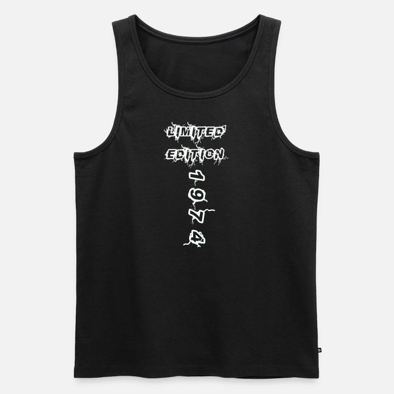 1974 - Männer Premium Bio Tank Top - Schwarz