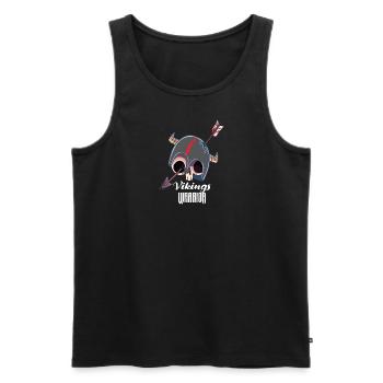 Vikings Warrior - Men's Premium Organic Tank Top - black - Front - AI Model Male 178 light (178cm)