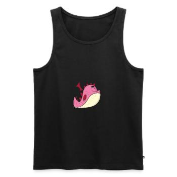 Lustig Drache Monster Halloween Geschenk Horror - Männer Premium Bio Tank Top - Schwarz - Vorne - AI Model Male 178 light (178cm)