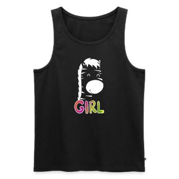 Girl Tagesoutfit Weihnachtsgeschenk - Männer Premium Bio Tank Top - Schwarz - Vorne - Michal (187cm)