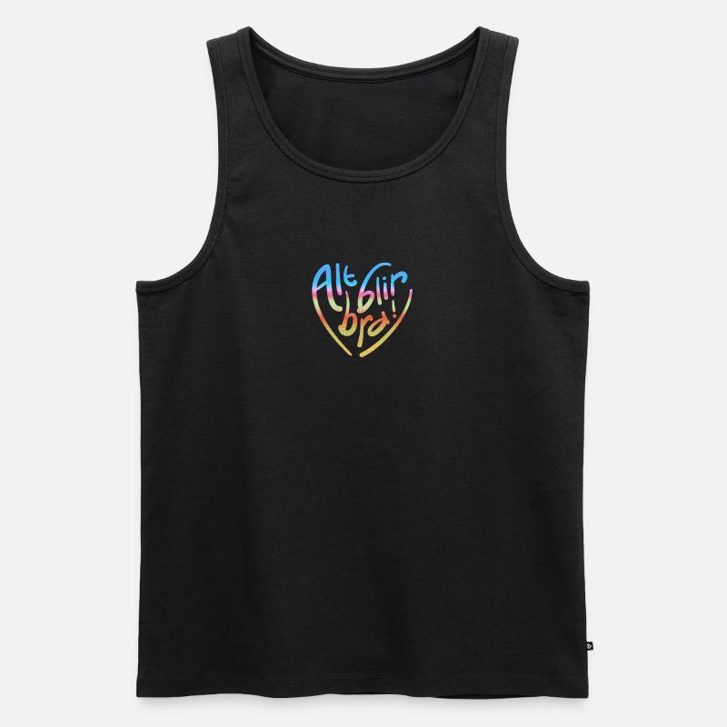 Alles wird gut! - Männer Premium Bio Tank Top - Schwarz