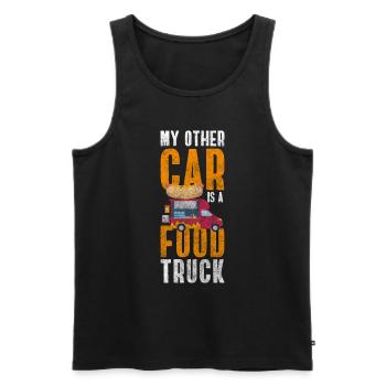 Truck Street Food Snack Truck - Débardeur bio Premium Homme - noir - Devant - Michal (187cm)