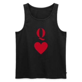 Reine - Débardeur bio Premium Homme - noir - Devant - Michal (187cm)