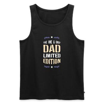 Seulement Papa Édition Limitée - Débardeur bio Premium Homme - noir - Devant - Michal (187cm)