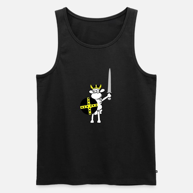 wikinger3 - Männer Premium Bio Tank Top - Schwarz