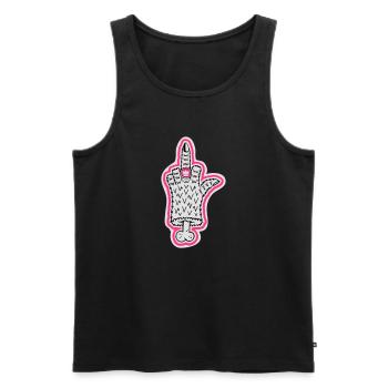 Ring - Männer Premium Bio Tank Top - Schwarz - Vorne - Michal (187cm)