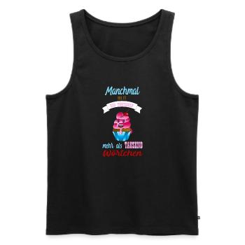 Törtchen. - Männer Premium Bio Tank Top - Schwarz - Vorne - Michal (187cm)