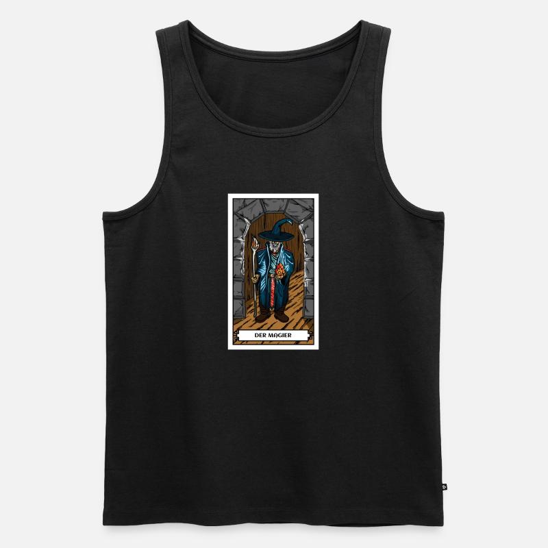DerMagier - Männer Premium Bio Tank Top - Schwarz