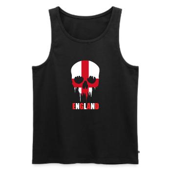 England - Männer Premium Bio Tank Top - Schwarz - Vorne - Michal (187cm)