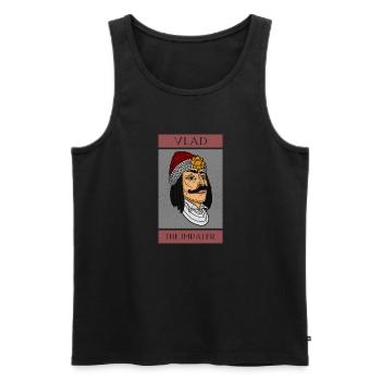 Vlad Tepes Transsilvanien Rumänien Rumänien - Männer Premium Bio Tank Top - Schwarz - Vorne - AI Model Male 178 light (178cm)