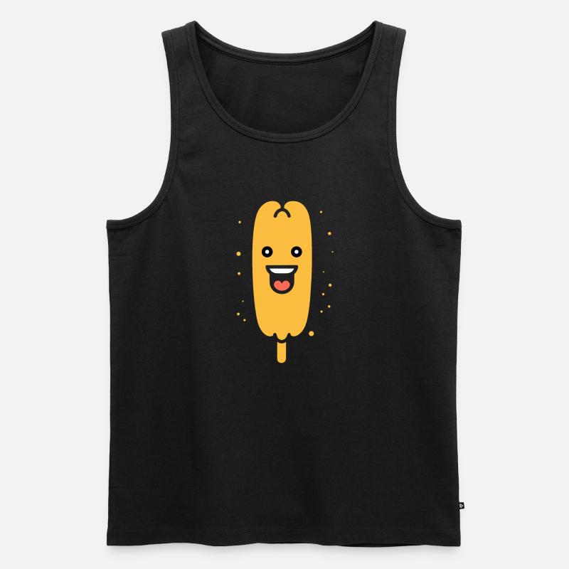 Mais Hundefutter - Männer Premium Bio Tank Top - Schwarz