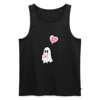 be my boo -idée cadeau saint Valentin - Débardeur bio Premium Homme - noir - Devant - Michal (187cm)