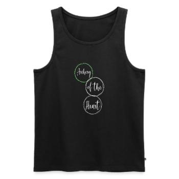 awesome archery techniques archery safety - Men's Premium Organic Tank Top - black - Front - AI Model Male 178 light (178cm)