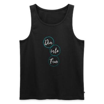 Bungee Jumping Experiences Courage - Men's Premium Organic Tank Top - black - Front - AI Model Male 178 light (178cm)