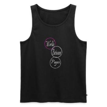 birthday present idea escape literary genres geek - Männer Premium Bio Tank Top - Schwarz - Vorne - Michal (187cm)