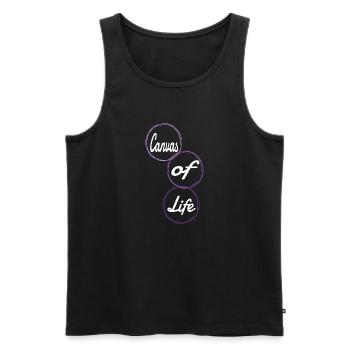 funny sayings expression awesome gift idea geek - Männer Premium Bio Tank Top - Schwarz - Vorne - AI Model Male 178 light (178cm)