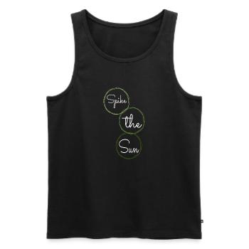 beach volleyball rules jokes - Männer Premium Bio Tank Top - Schwarz - Vorne - AI Model Male 178 light (178cm)