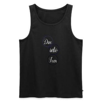Birthday Adventure Activities Fun Quote - Men's Premium Organic Tank Top - black - Front - AI Model Male 178 light (178cm)