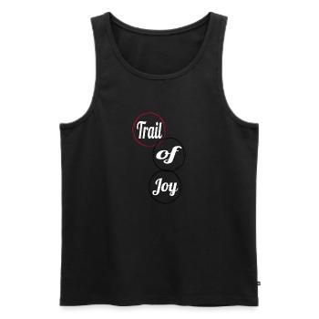 Mountain Biking Enthusiasts Pure Bliss Funny Quote - Men's Premium Organic Tank Top - black - Front - Michal (187cm)