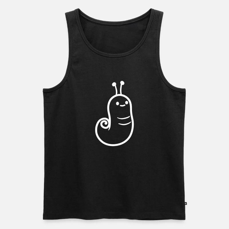 Slug 3 - Männer Premium Bio Tank Top - Schwarz