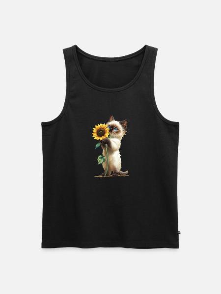 Siamese - Männer Premium Bio Tank Top - Schwarz