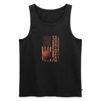 Mars Planet Weltraum Vintage Space Science Sprüche - Männer Premium Bio Tank Top - Schwarz - Vorne - Michal (187cm)