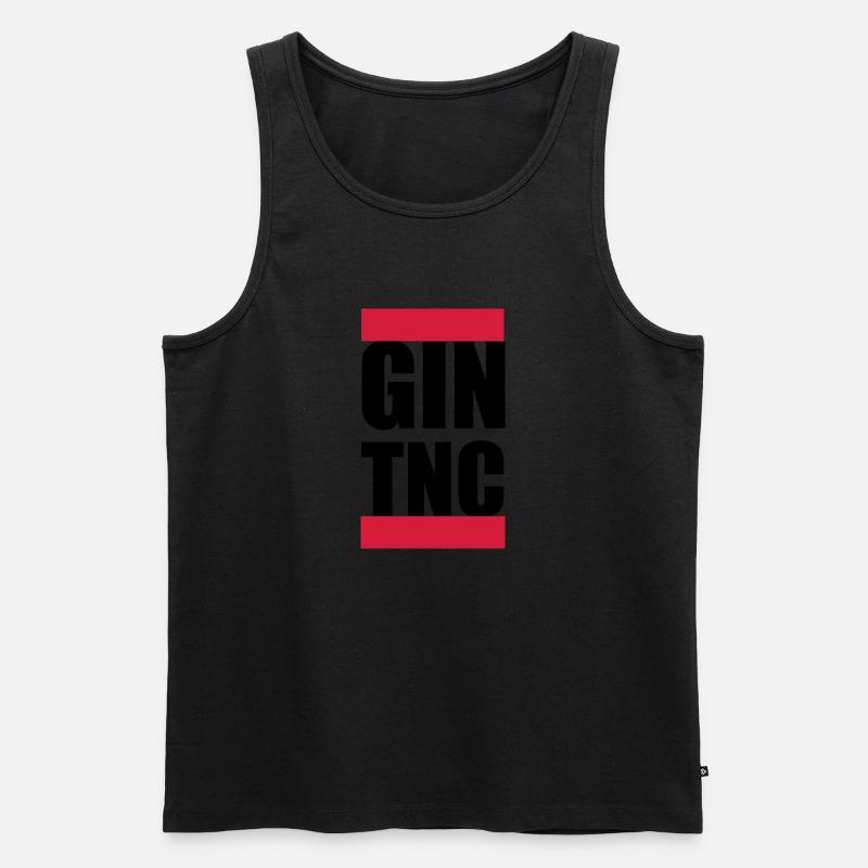 GIN - Männer Premium Bio Tank Top - Schwarz