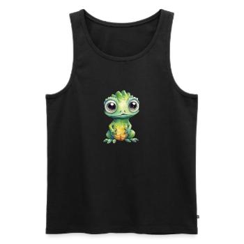 Kappa Watercolor Drawing - Men's Premium Organic Tank Top - black - Front - AI Model Male 178 light (178cm)