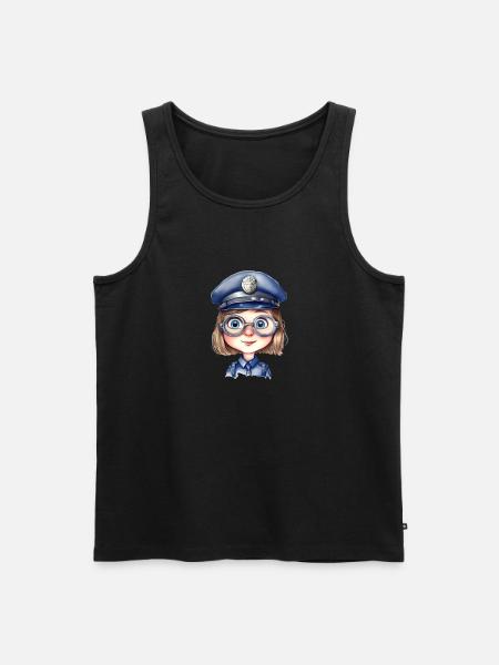 Politikvinde Akvareller Tegning - Herre Premium økologisk tanktop - sort