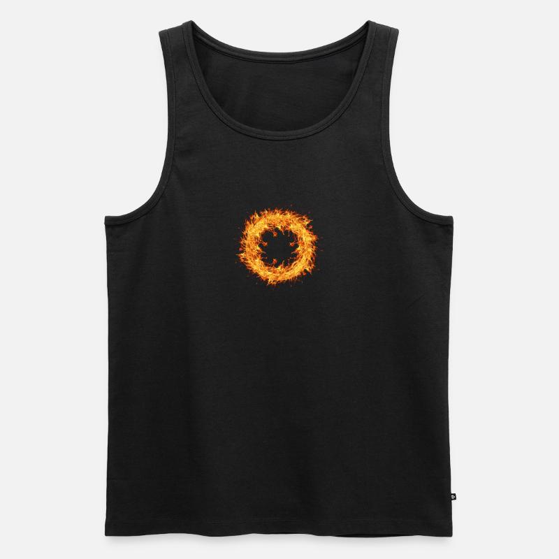 Cerchio di fuoco - Männer Premium Bio Tank Top - Schwarz