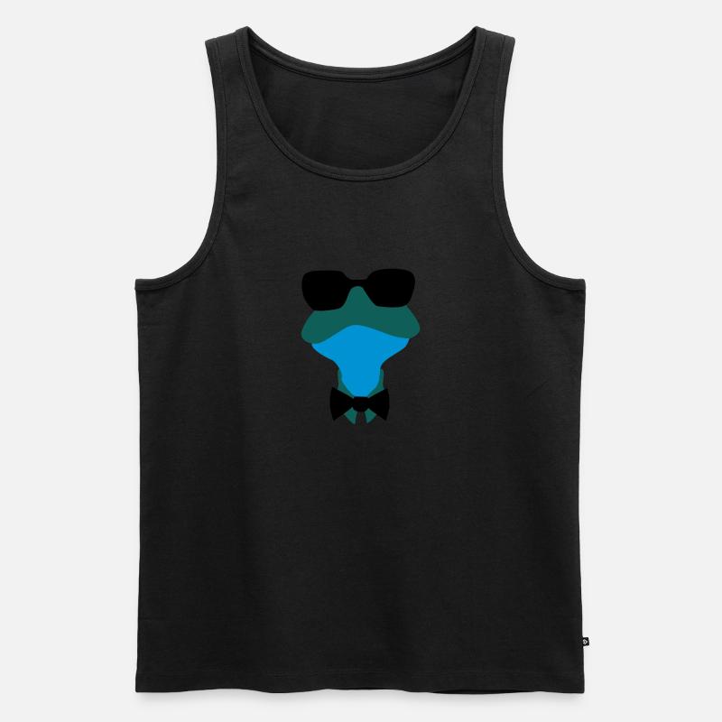 frosch mit sonnenbrille - Männer Premium Bio Tank Top - undefined
