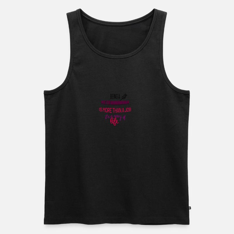 Veterinarian - Männer Premium Bio Tank Top - Schwarz