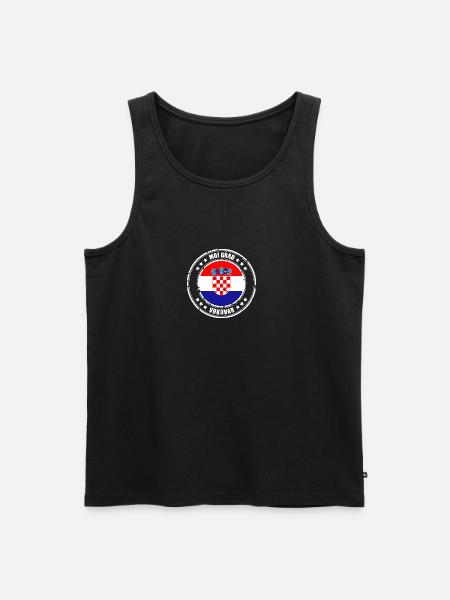 MOJ GRAD VUKOVAR - Men's Premium Organic Tank Top - black